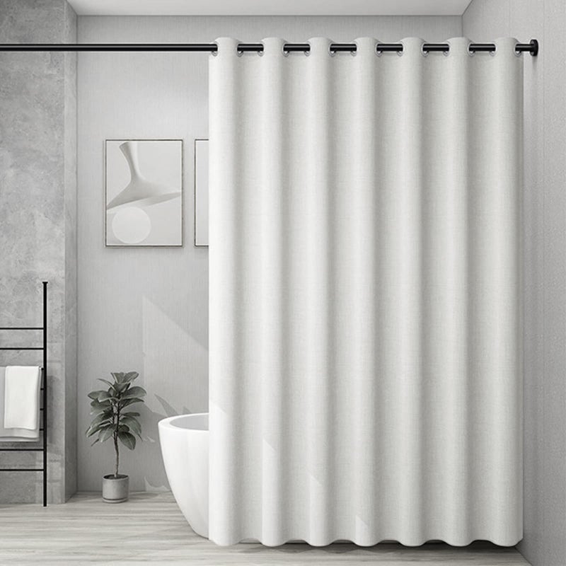 MELCHEF Tension Curtain Rod Shower Curtain Rod Room Divider,No Drilling,No-Fall Down,Adjustable Tension Rod,Spring Tension Curtain Rods,Adjustable Tension Rod For Heavy Duty Curtains 83-122 Inch Black - Image 5